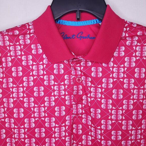 Robert Graham Polo Shirt Womens XS Pink Golf Club Classic Fit - Picture 1 of 12